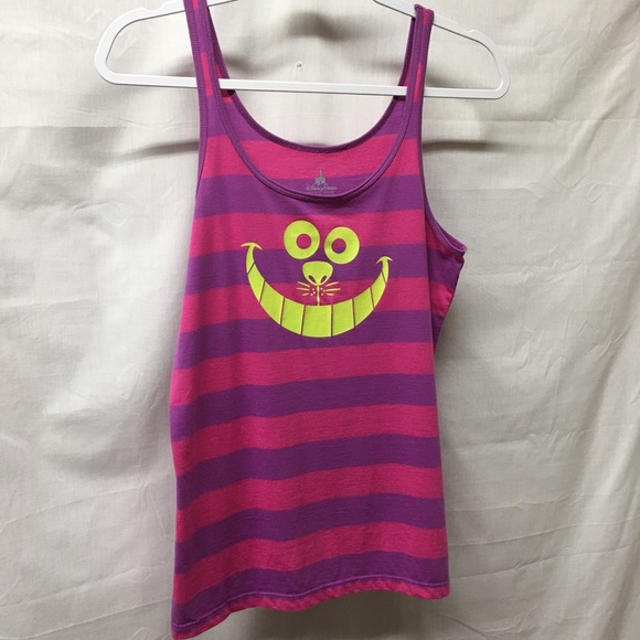 Disney Tops - Disney Parks Tank Small Cheshire Cat Grin Alice